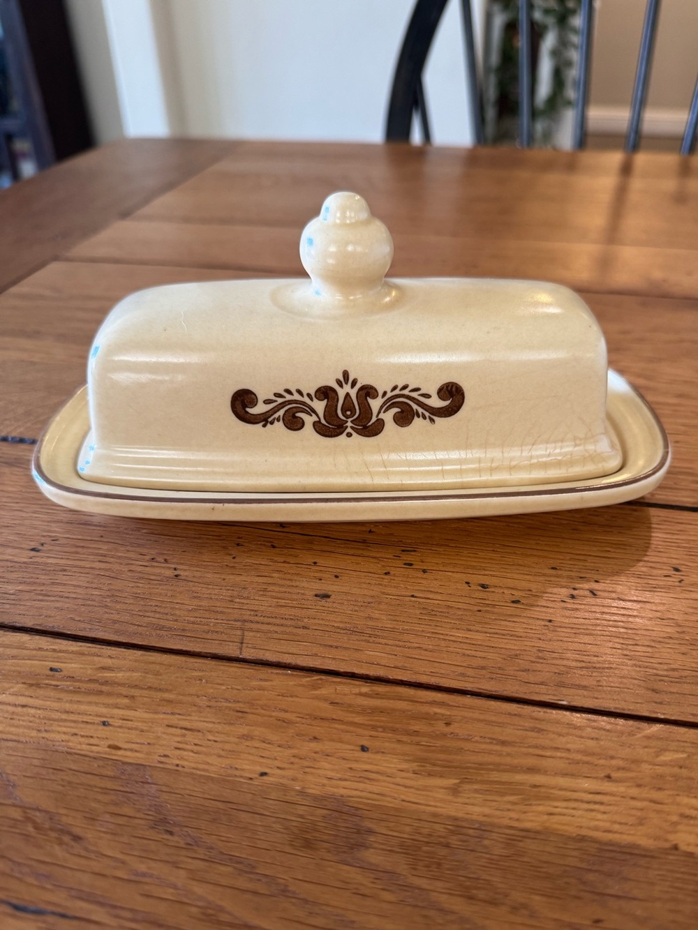 Pfaltzgraff Village butter dish